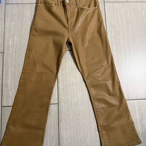 Frame Denim Le Crop Mini Boot Pants - Camel/Tan